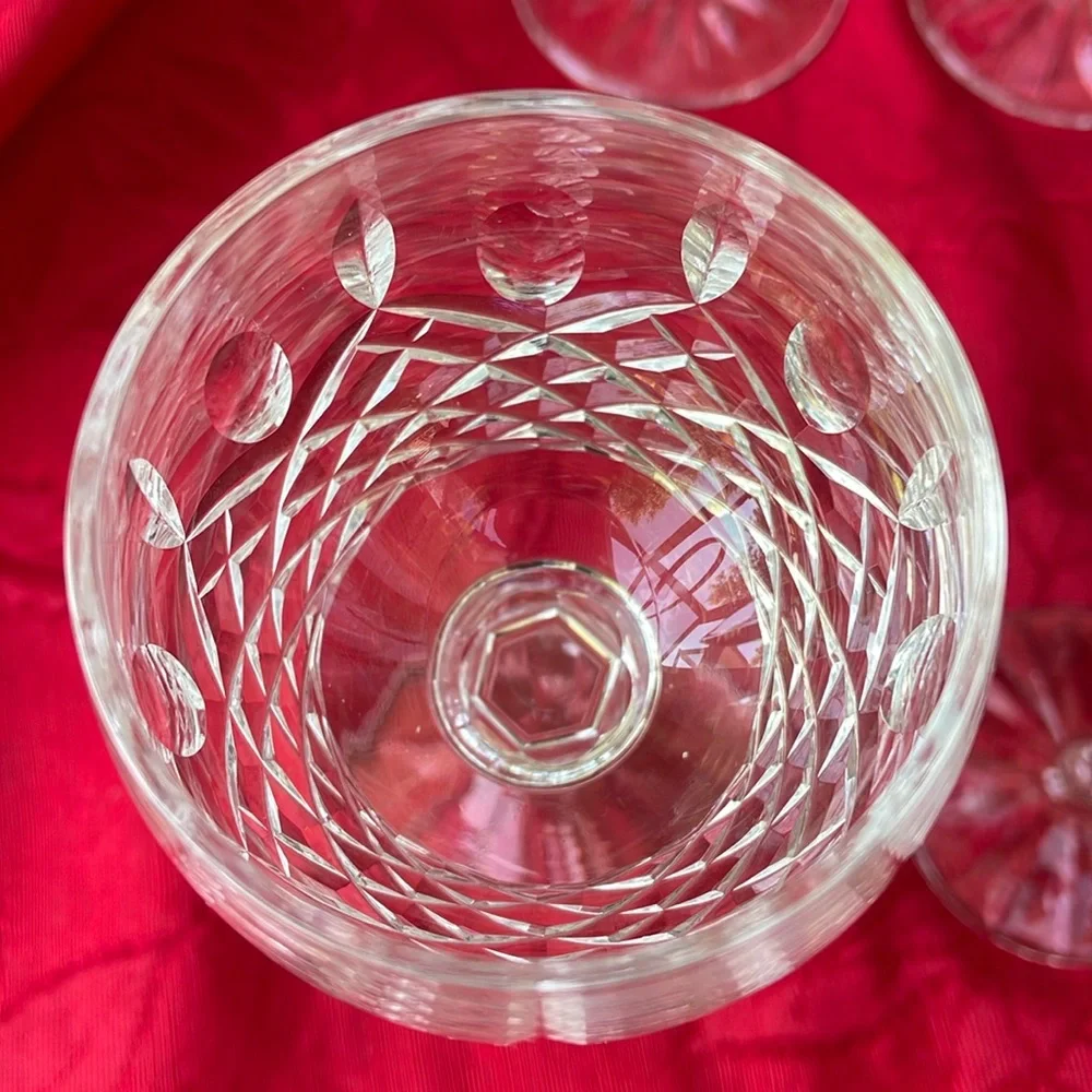 Set of 2 Vintage Waterford Crystal Kenmare Hock Wine Glasses